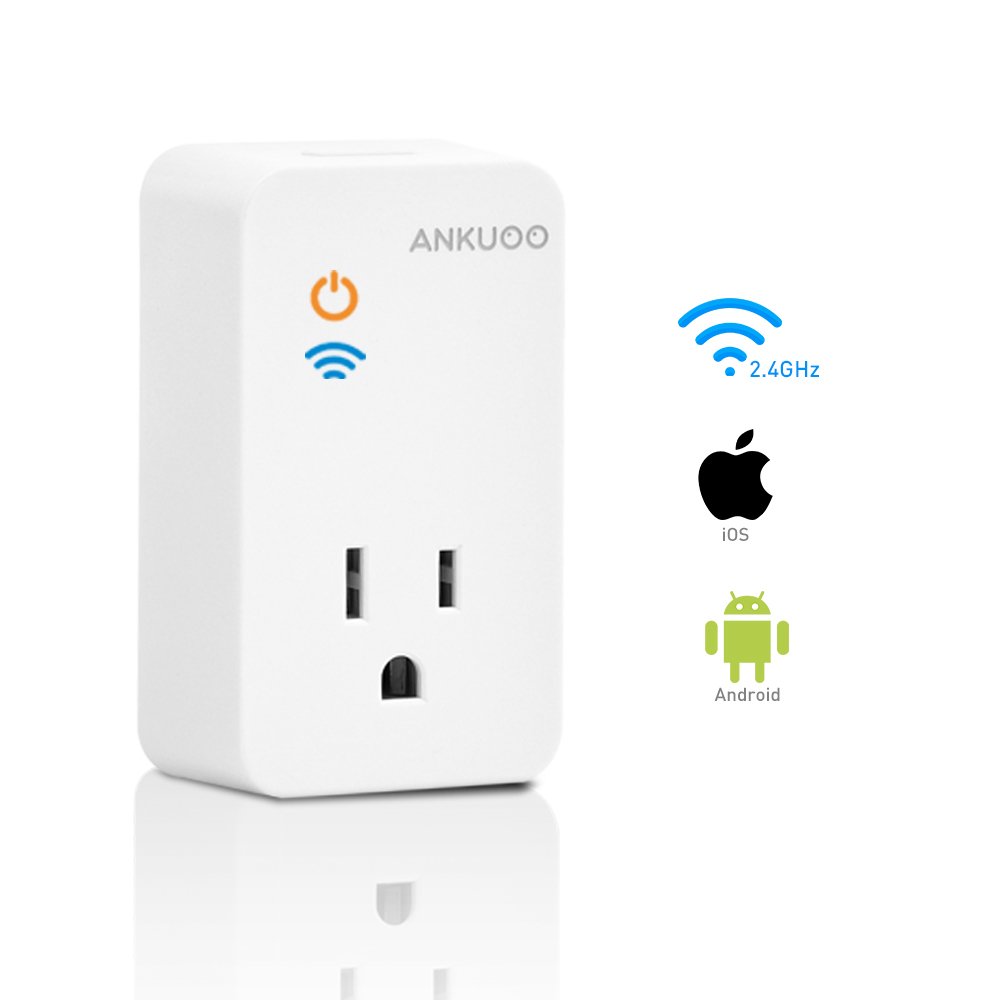 Ankuoo REC Wi-Fi Restarter Monitor Router/Modem/AP and Reset Power if WiFi Fails, 1.75 x 3 x 2.25 inch, White