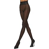 Wolford Neon 40 Denier Tights Pantyhose for Women Semi Sheer Brilliant Shine Soft Logo Waistband Invisible Reinforced Toe