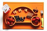Galaxy 1 Piece Car Silicone Placemat & Tray, Orange