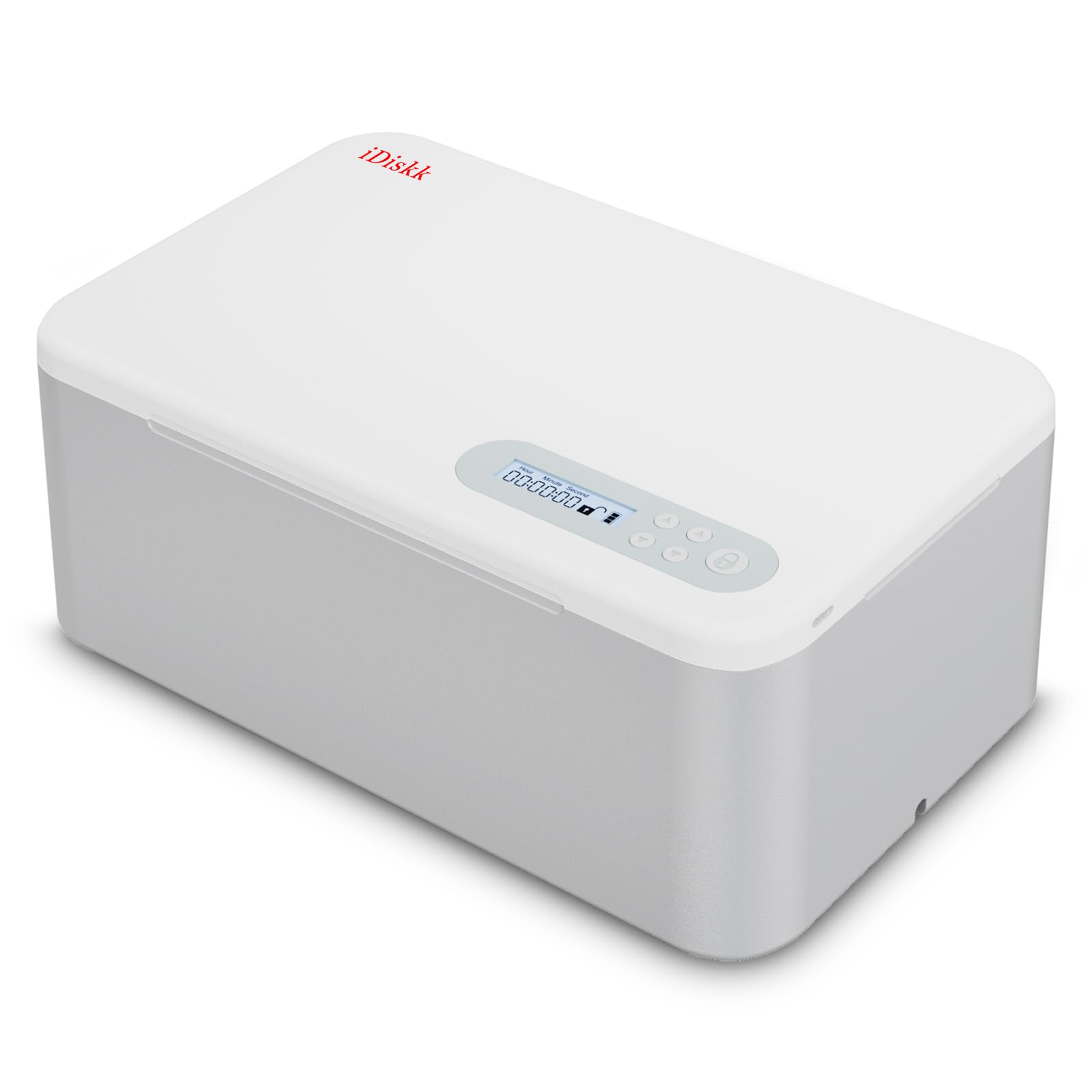 iDiskk Phone Lock Box with Timer - Lockable Storage for Phones, Video Games, Snacks & Cravings, Self-Control Container