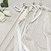 Ginger Ray AF-610 Confetti Alternative Vintage Wedding Wands (10 Pack), Gold or Ivory, 1