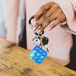 50 Pcs Christmas Pop It Keychain Simple Silicone
