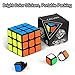 CACUSN Speed Cube 3x3 | Anti-Pop Structure and Tension Adjustable | 3x3 Stickers Puzzle Cube with Cube Stand | Basic Edition