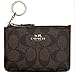 Coach Brown Signature PVC Canvas Key Coin Pouch Purse Wallet Case 63923