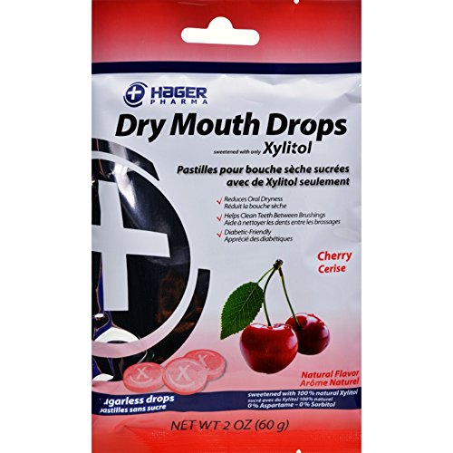 Hager PharmaDry Mouth Drops - Cherry - 2 oz (Pack of 2)