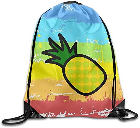 Gym Drawstring Bag Pineapple Icon Cute Cartoon Logo Backpack Bag