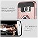 Vofolen Case for Galaxy S7 Case Ring Holder Kickstand Rotational Stand Clip Holster Hybrid Shield Heavy Duty Armor Dual Layer Protective Hard Shell TPU Bumper Cover for Samsung Galaxy S7 Rose Gold