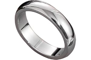 CCBFY 2 MM 4 MM Stainless Steel Ring Jewel Roman Numerals Stackable High Polish Plain Dome Tarnish Resistant Comfort Fit Ring Wedding Band Size 3-15