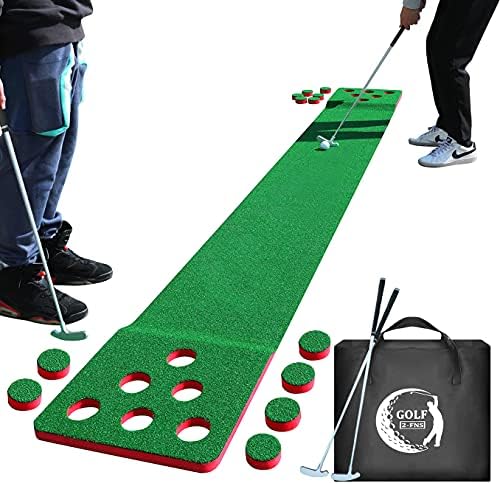 2-FNS Golf Putting Green Set – Include 2 Putters, 4 Golf Balls, 1 Carrying Case – Indoor Outdoor Golf Putting Training Game Mat 2-FNS Golf Putting Green Set – Include 2 Putters, 4 Golf Balls, 1 Carrying Case – Indoor Outdoor Golf Putting Training Game Mat