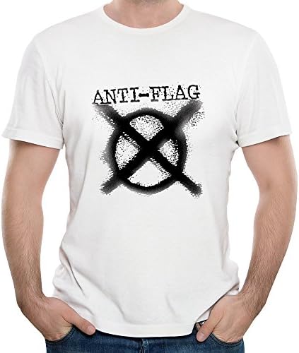 Loly Brand Men's Anti Flag Rock Band Ever Fallen In Love Lyrics Classic Short Sleeve 3X