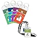 Cruise Luggage Tags Suitcase Labels 4 Pack Cruise Tags & 2 Cruise Lanyard ID Holder Zip Seal and Reusable Steel Loops