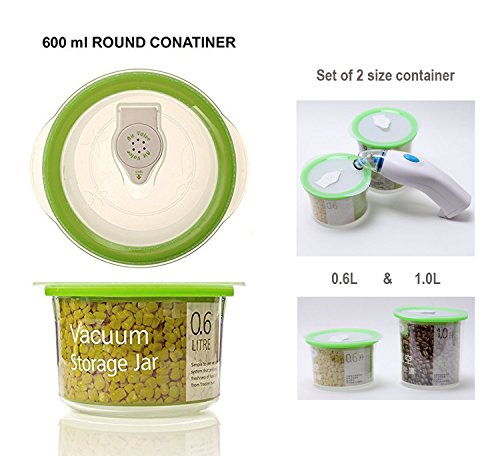 Vacuum Jars, The Vacuum Container for Sealing Food to Keep It Fresh, 2 Different Sizes