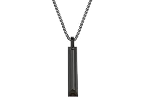 GRAZIOSO Stainless Steel Anxiety Necklace, Anxiety Relief Items,Mindful Breathing Necklace,The Necklace For Anxiety, Stress, Panic Attack Relief Meditation Tools