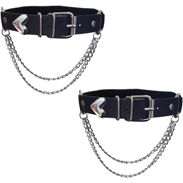 Amazon.com: Eigso Spikes Rivet Leather Garters Leg Ring Gothic Rave Thigh  Garter Harness for Women and Men Adjustable : Clothing, Shoes & Jewelry