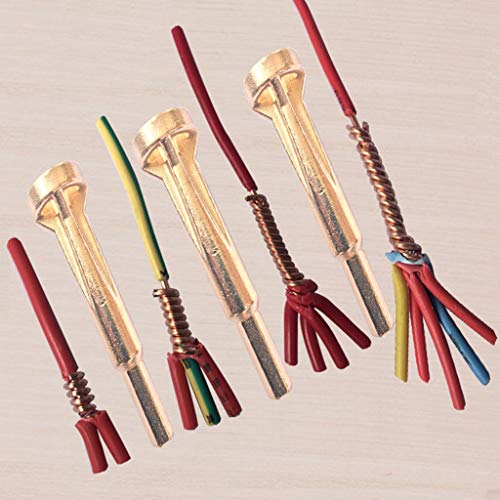 Weite 2.5-4 Square Universal Cable Connector Electrician Wire Twisting Tool Automatic Line Twister, Simultaneously Stripping and Doubling (Gold) - Thumbnail 4