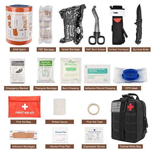 NOOLA Trauma Kit IFAK First Aid Kit Survival Military Tourniquet 36\