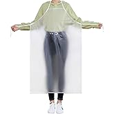 Kvimvty Unisex 47 x 27.5 inches Heavy Duty Transparent PVC Waterproof Apron, Dishes Washing Kitchen Cooking, Clear