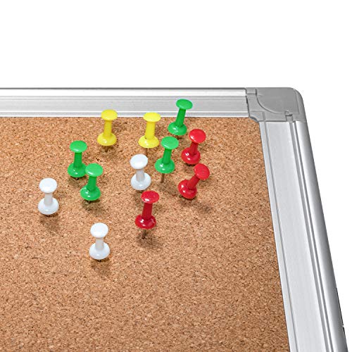Combination Whiteboard Bulletin Cork Board 36 x 24 Combo White Board Magnetic Dry Erase Board + Corkboard for Homeschooling, Office, Classroom Hanging Message Board Wall Mounted