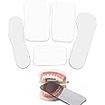 Set of 5 Dental Occlusal Photographic Mouth Mirror - Rhodium Intraoral Reflective Mirrors for Dentistry, Dental Plated Glass Reflector Oral Inspection Kit for Photography