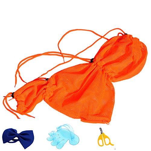 Upgrade big cat grooming bag adjustable dog cleaning th…
