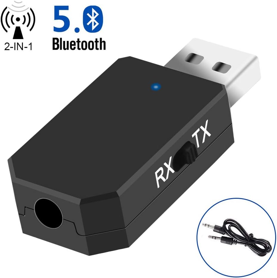 TouchSKY Adattatore Bluetooth USB,2 in 1 Trasmettitore Ricevitore V5.0 con  3.5mm AUX Wireless Bluetooth Adattatore per TV/PC/Telefoni/Altoparlanti/Autoradio  con modalità di commutazione TX/RX Periferiche di rete urban-earth.co.uk