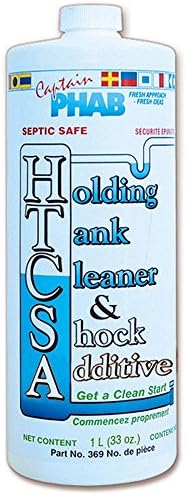 Holding Tank Cleaner &amp; Shock Additive 00369, 1 L bottle, Septic compatible and Biodegradable