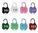 ZPLUST 3 Digit Combinations Padlock the Safe Cipher Lock Resettable Code Lock , Color Locks (7Pack) primary