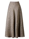 Choies Women's High Waist A-line Flared Long Skirt Midi Cause Skirt M