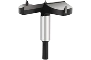 YEUTTYX 3-1/2"Forstner Drill Bit,Tungsten Carbide Tipped Wood Hole Saw for Hard Wood Plastic Plywood Woodworking Drilling Tool Cutter(90mm