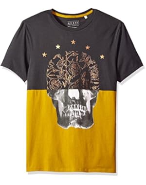 Men's Gold Foil Skull Crew Neck T-Shirt