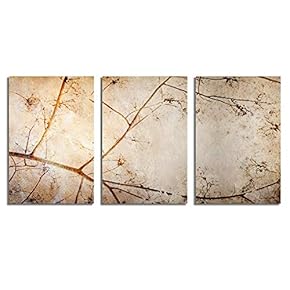 Canvas Wall Art Abstract Vintage Style Painting Artwork for Home Prints Framed - 16"x24" x 3 Panels