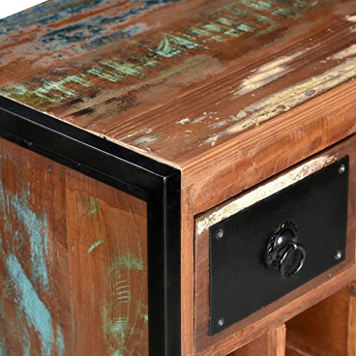 vidaXL Weinregal 16 Flaschen Altholz Weinständer Flaschenregal Weinschrank – Bild 7