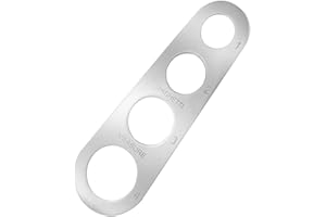 Qancekoo 4-Hole Stainless Steel Spaghetti Measure Tool Sturdy Pasta Measuring Gadget Kitchen Cooking Measurer Tool for Noodle