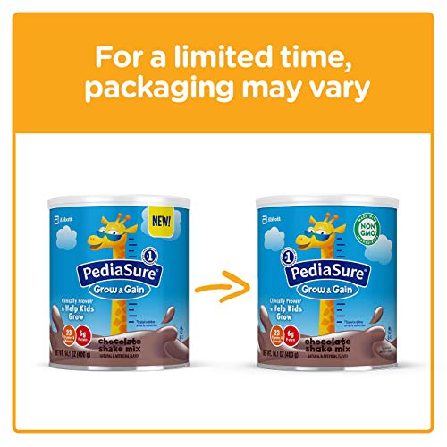 PediaSure Grow & Gain NonGMO Chocolate Shake Mix Powder, Nutrition