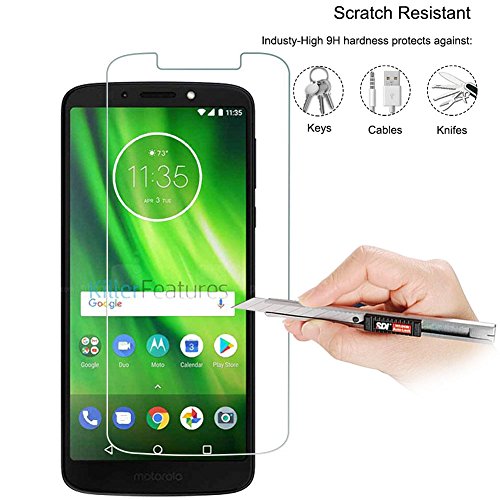 Moto G6 Play Screen Protector, AVIDET 9H Hardness Premium Tempered Glass  Screen Protector for Moto G6 Play (2-Pack)