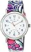 Timex Women's TW2P90200 Weekender Reversible Blue Swirl Nylon Slip-Thru Strap Watch