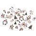 BCP 34pcs Mixed Style Christmas Tree Snowman Snowflake Deer Bell DIY Enamel Christmas Charms Decorations Pendants