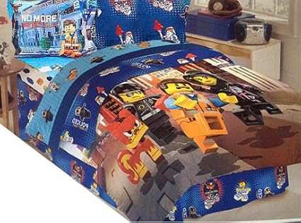 The LEGO Movie 3-Piece Twin Comforter Set with Reversible Design!