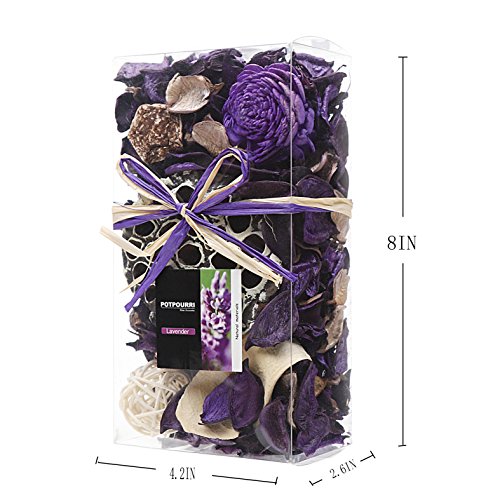 image for Qingbei Rina Gifts,Purple Lavender Scent Potpourri Bag,including lotus