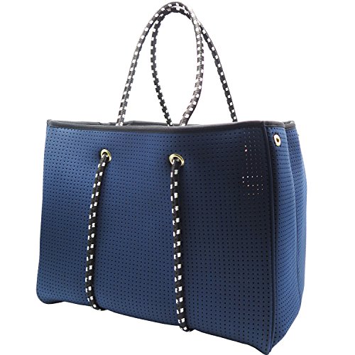 Neoprene Multipurpose Beach Bag Tote (Blue)