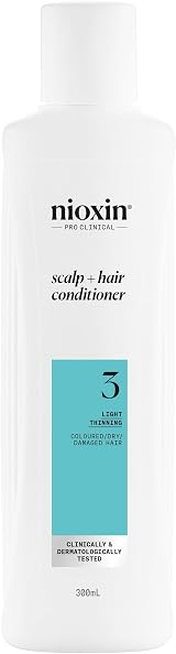 Nioxin System 3 Scalp + Hair Conditioner 300ml for Dry Coloured Hair