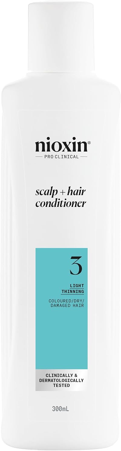 Nioxin System 3 Scalp + Hair Conditioner 300ml for Dry Coloured Hair
