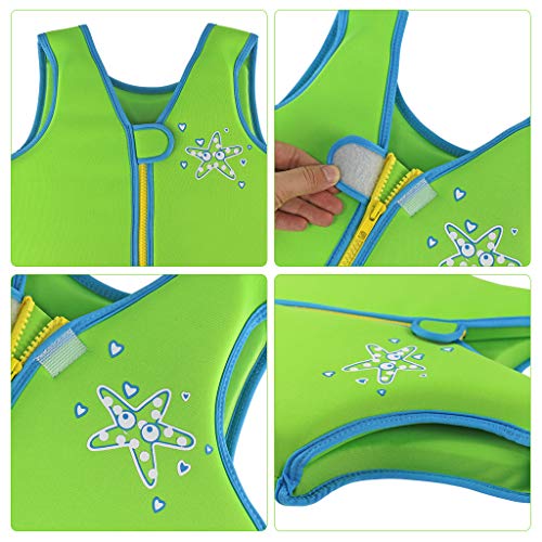 IvyH Kids Life Jacket,Children Swim Vest Float Jacket Swimming Training Buoyancy Aid with Armbands - Thumbnail 4