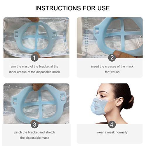 Mask Bracket Face Mask Inner Support Frame 3D Silicone Bracket for
