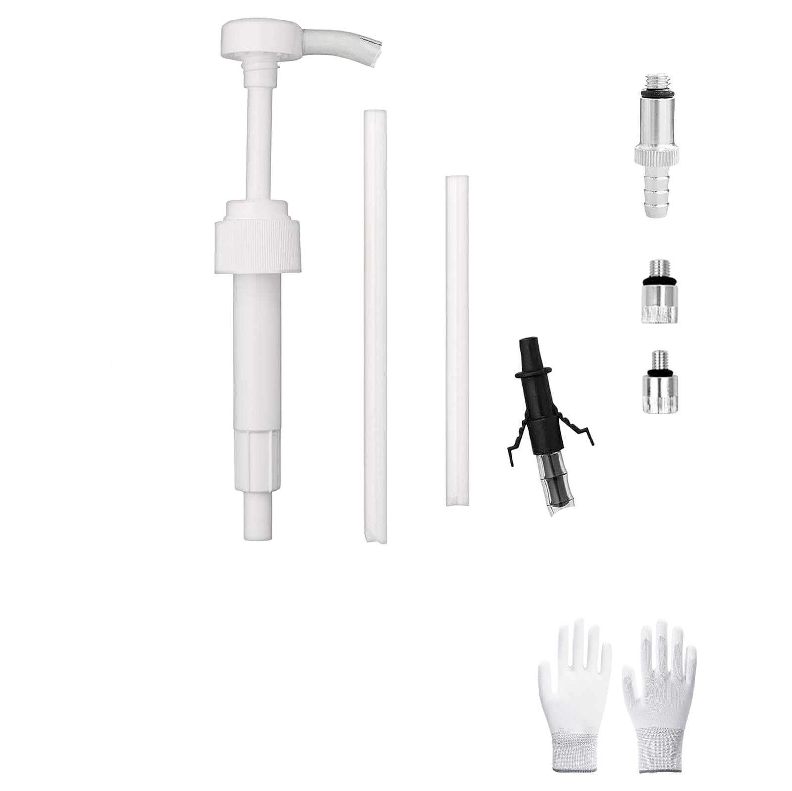 Photo 1 of 10CC Gear Oil Pump & Manual Fluid Transfer Pump with 3pcs Adapters and 3rd Hand,50cm Transparent Tube Fluid Pump for 28mm Quart Bottles, Automotive Oil Change,Marine Lower Unit,Boat Engine Oil Change
