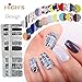 HIGH'S 20pcs Nail Polish Strips Art Polish Stickers Self-Adhesive Nail Decal Wraps for Women Girls Nail Art Designs, Black Friday