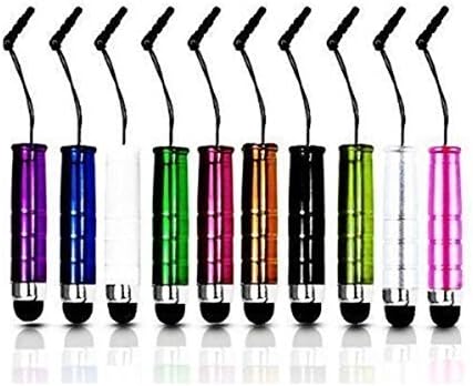 BFY 12 Pcs 2 in 1 Universal Slim Capacitive Styli/stylus Pen for iPhone 4/4S 5/5S 6/6P, iPad Air, iPad Mini, Android Smart Phone and All Touch screen Devices in Assorted Colors