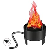 Lancoon 3D LED Fake Fire Flame Light, Artificial Flickering Flame Lamp Bulb Electric Campfire Effect Indoor for Christmas Halloween Festival Event Party Club Decoration