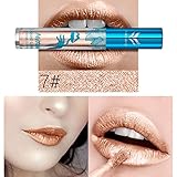 Best-topshop Metallic Liquid Lipstick Set, Matte Gothic Waterproof Long Lasting Lip Gloss Party Dress up Gift for Women Girls Halloween Christmas (#7)