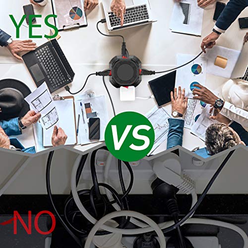 Surge Protector Power Strip 16.4FT/5M 5 USB Ports 12 Outlet Power Strip with USB Long Cord Outlet Surge Protector Tower Overload Protection, Short Circuit Protection